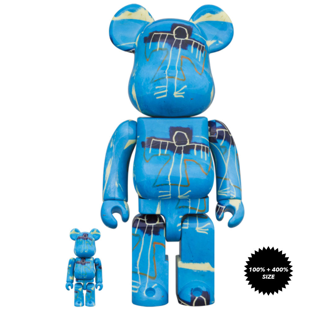 Jean-Michel Basquiat #9 100% + 400% Bearbrick Set by Medicom Toy