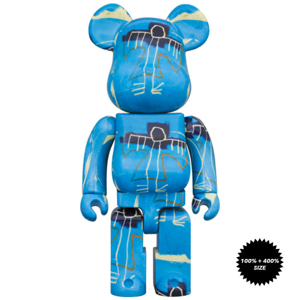 Jean-Michel Basquiat #9 100% + 400% Bearbrick Set by Medicom