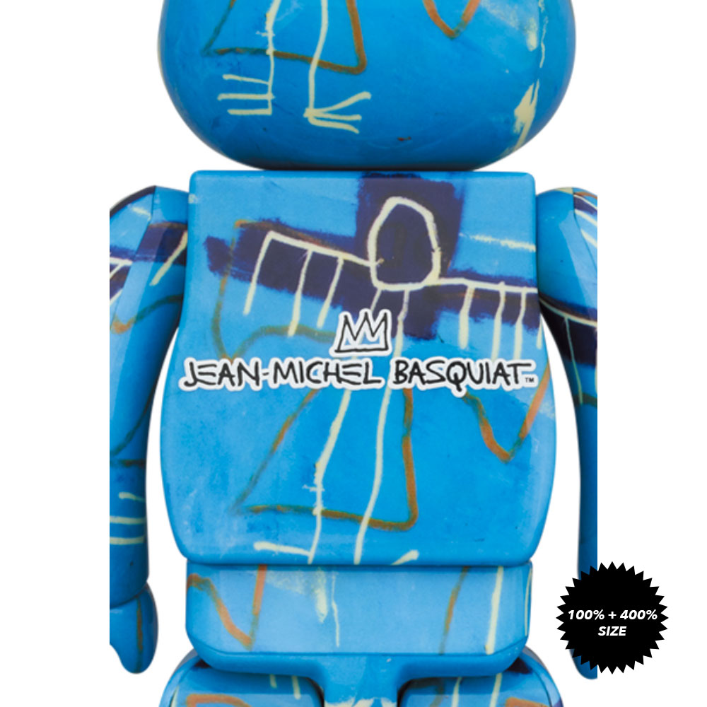 Jean-Michel Basquiat #9 100% + 400% Bearbrick Set by Medicom Toy