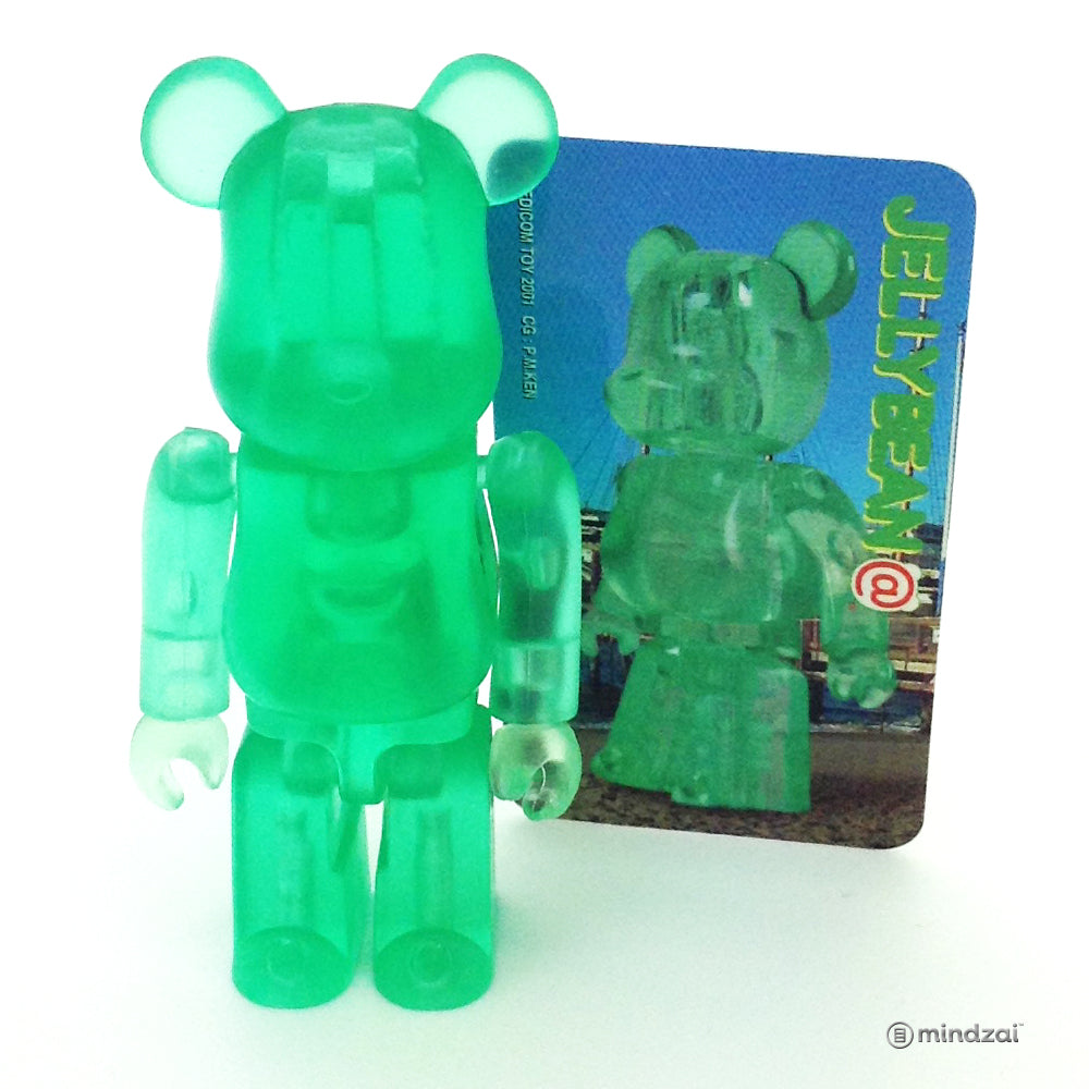 Green Translucent Jellybean - Bearbrick Series 2 by Medicom