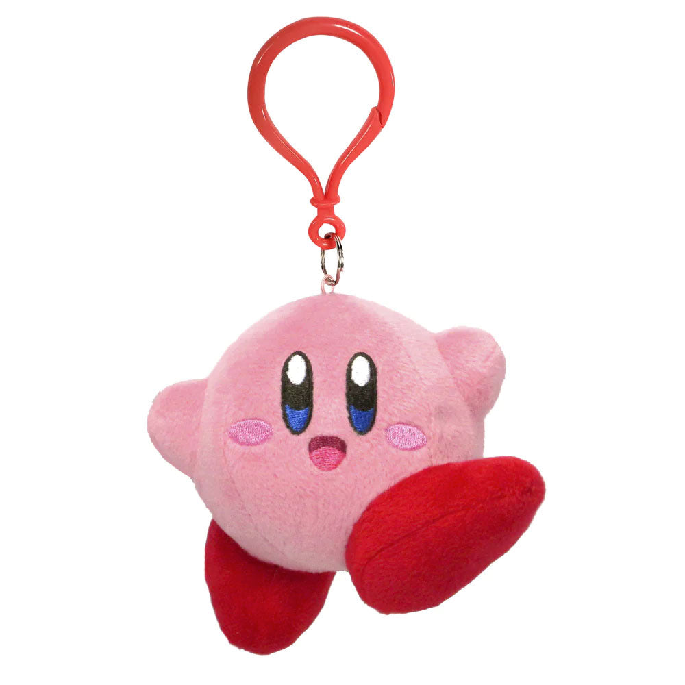 Kirby Jumping Pose 3.5&quot; Plush Dangler by Little Buddy