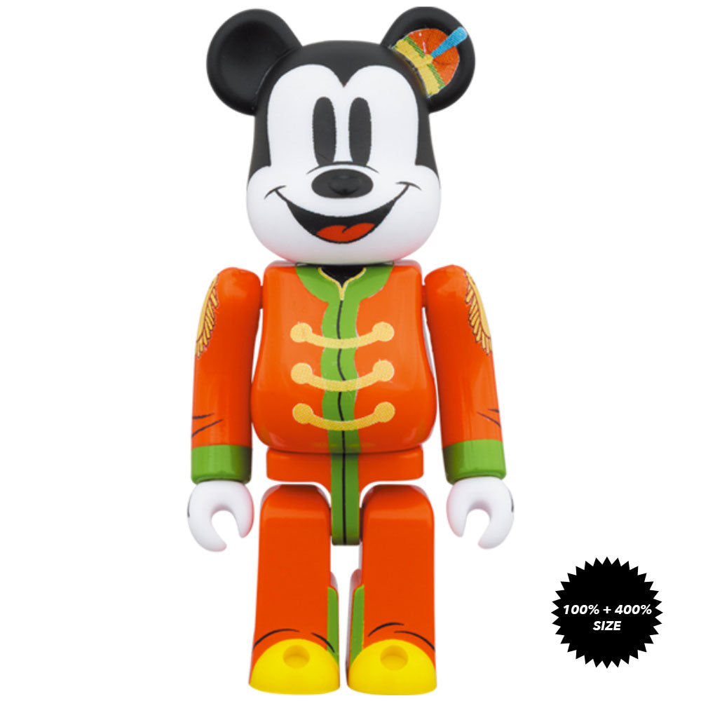 Mickey Mouse "The Band Concert" 100% + 400% Bearbrick Set by Medicom Toy
