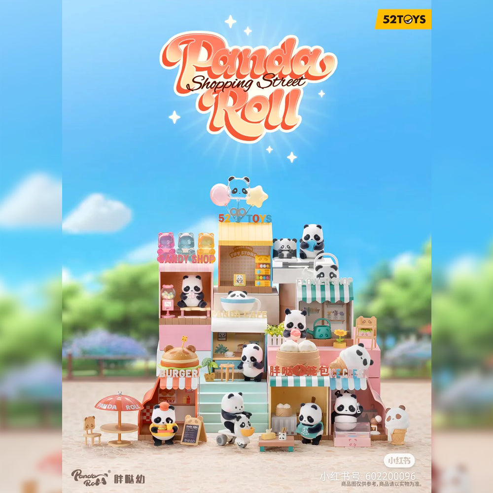 Panda Roll Shopping Street Blind Box Series by 52 Toys