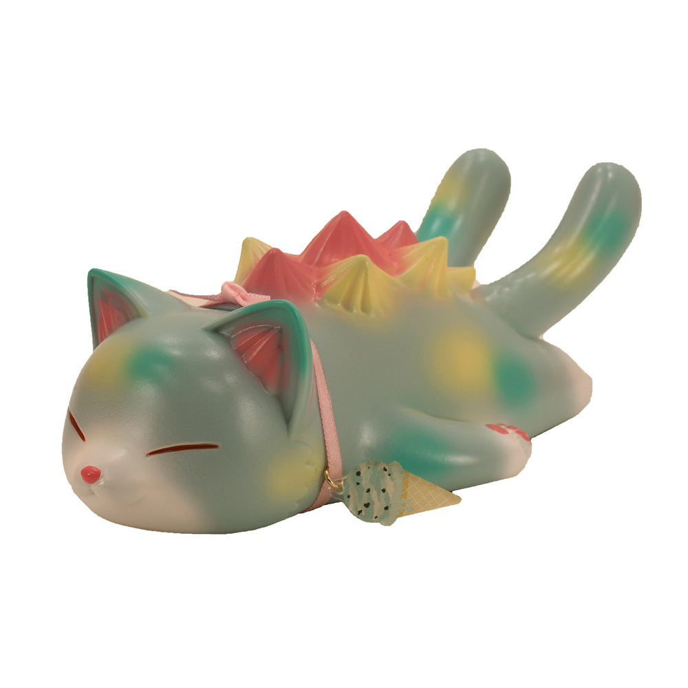 *Pre-order* Sleeping Negora Mint Ice Cream Sofubi Art Toy by Konatsuya