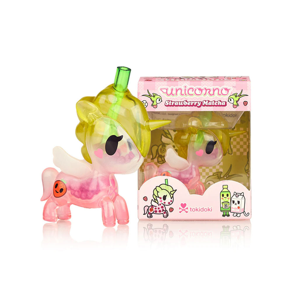 Strawberry Matcha Unicorno Vinyl Figure by Tokidoki