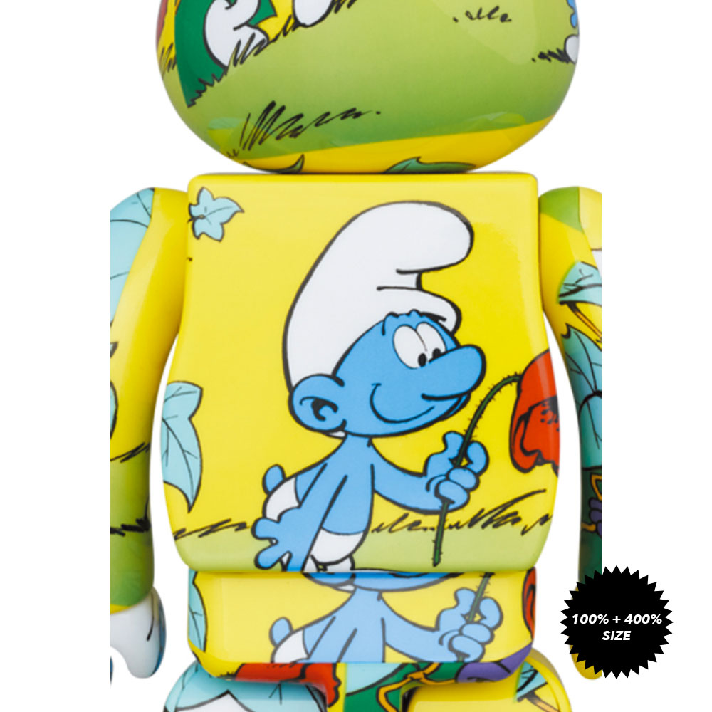 Bearbrick x The Smurfs (The Purple Smurfs) 100% & 400% Set