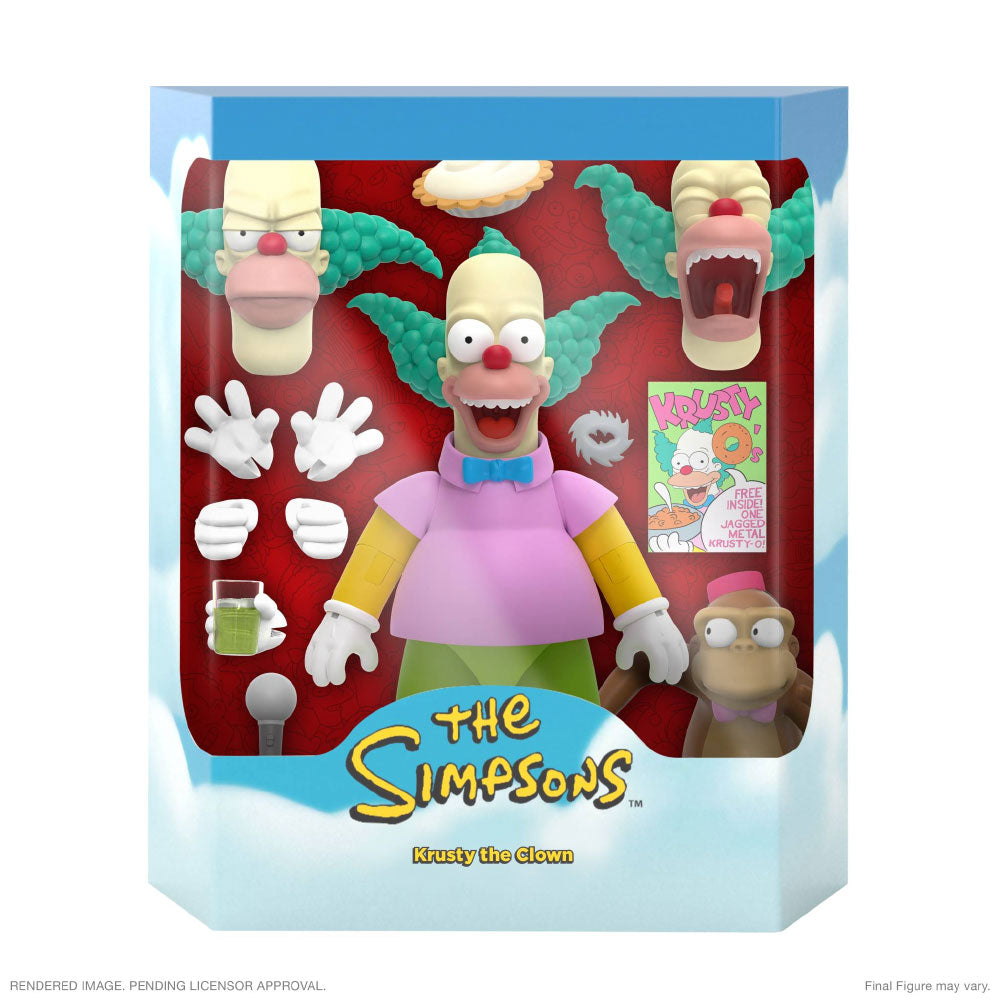 The Simpsons Ultimates Wave 2 Krusty The Clown Action Figure by Super7