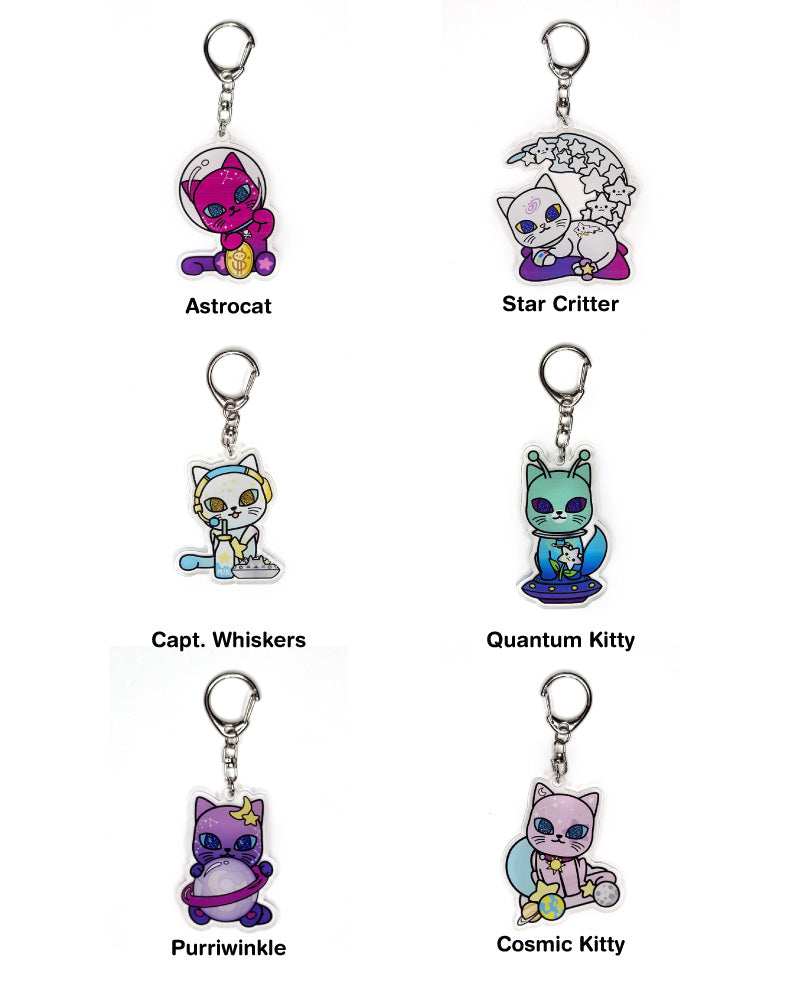 Galactic Cats Acrylic Keychain Blind Bag by tokidoki