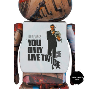 *Pre-order* 007 You Only Live Twice 100% + 400% Bearbrick Set by Medicom Toy