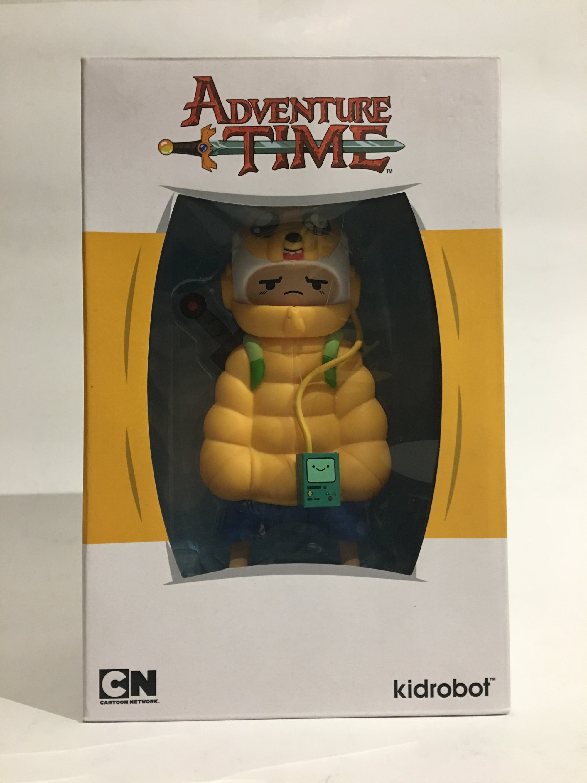 Puff Jake N Lil Finn Medium Figure Yellow by Kidrobot x Adventure Time