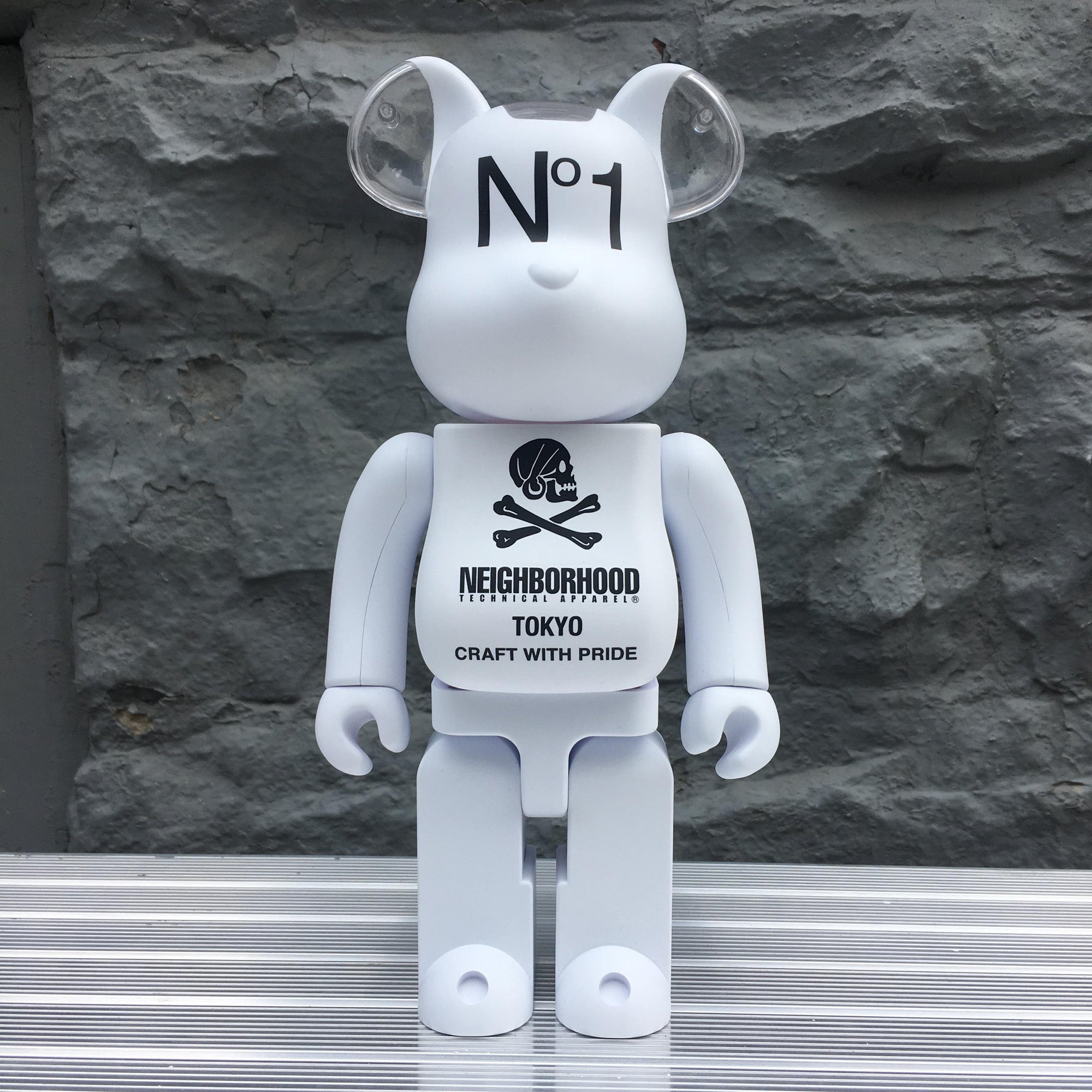 Neighborhood White 100% + 400% Bearbrick Set by Medicom Toy x Neighborhood