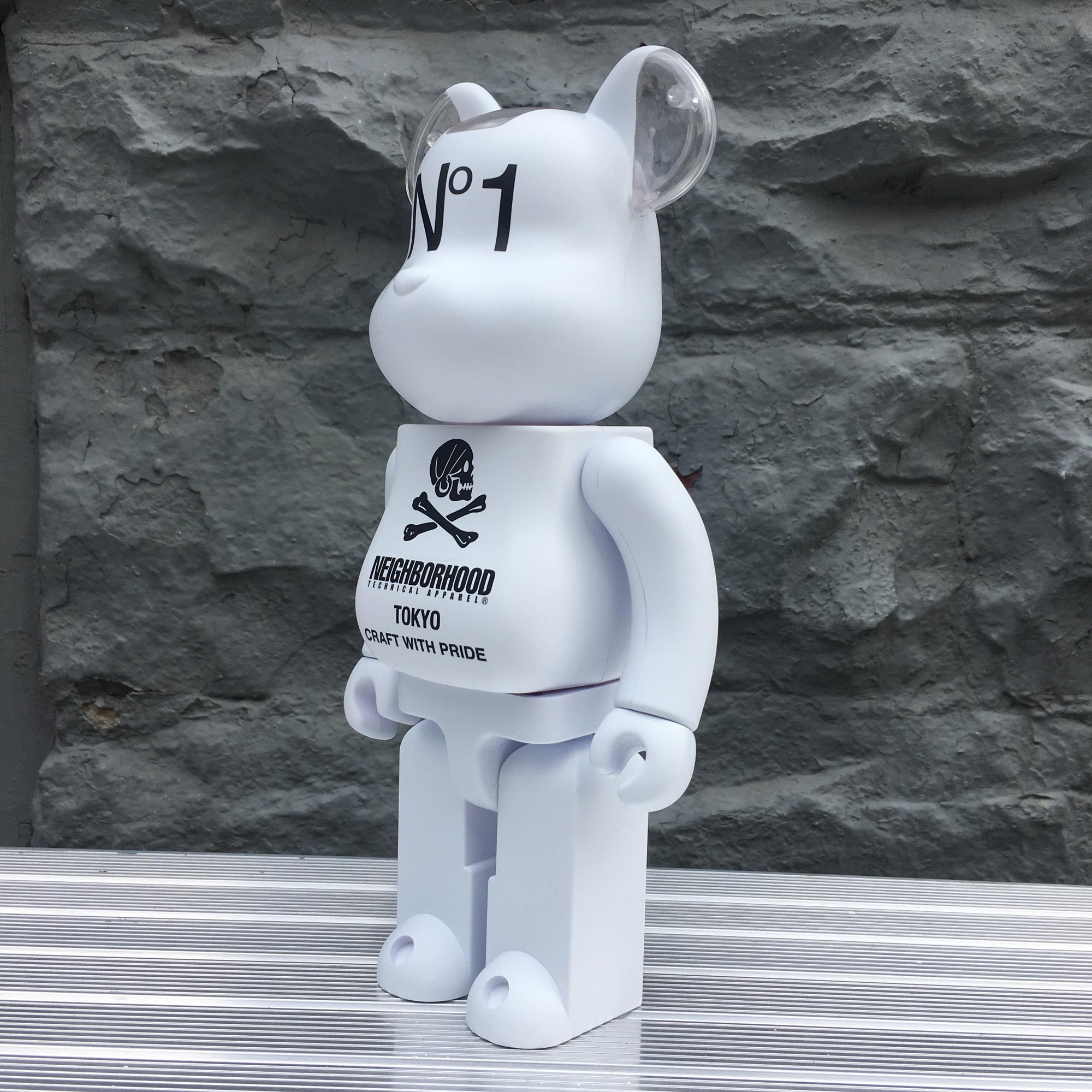 Neighborhood White 100% + 400% Bearbrick Set by Medicom Toy x Neighborhood