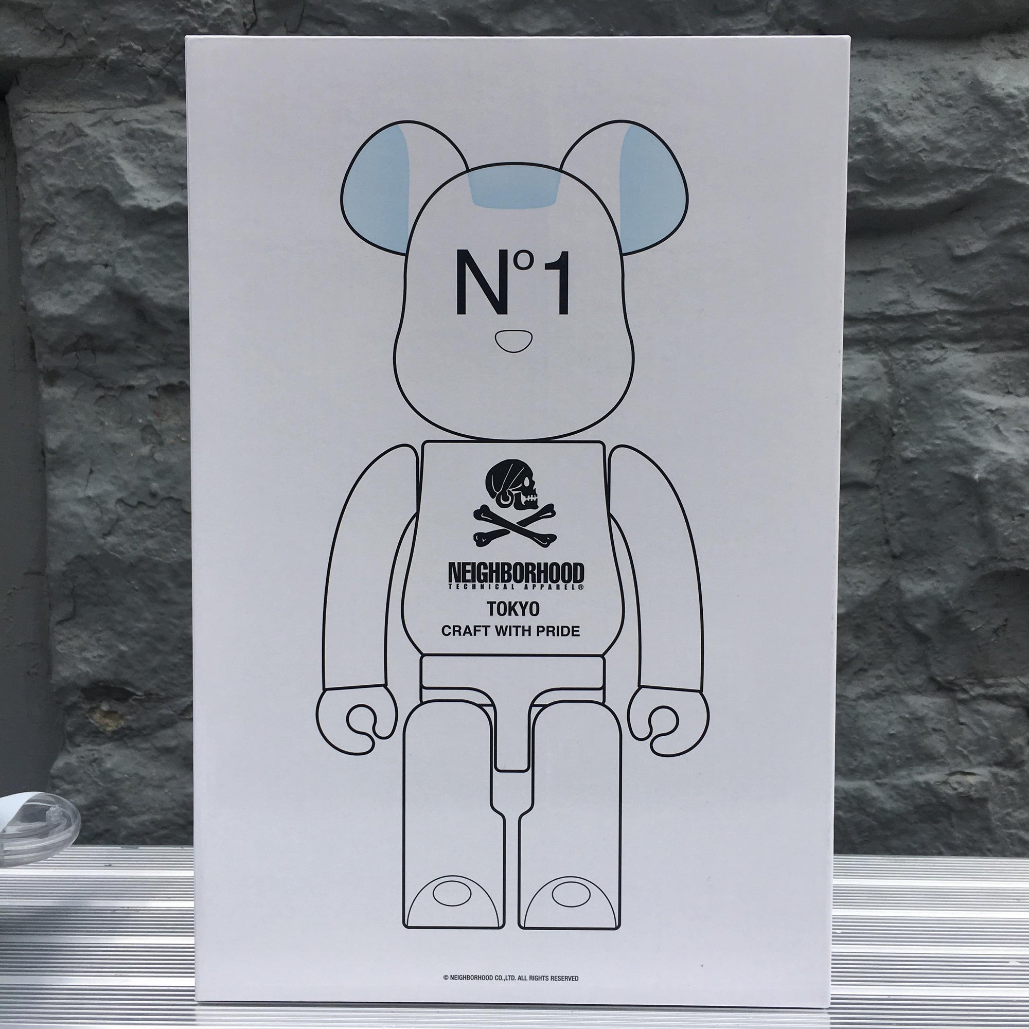 Neighborhood White 100% + 400% Bearbrick Set by Medicom Toy x Neighborhood