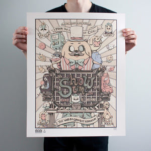 Adventure Time Showtime Limited AP Edition 16" x 20" Poster Print by Gray Mako