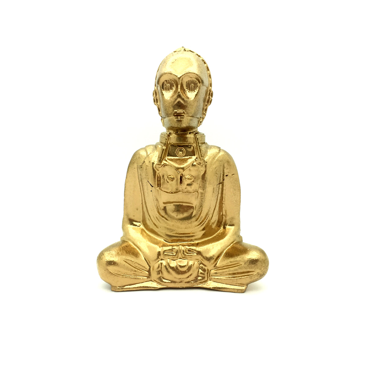 Gold C-3P0 Buddha 4&quot; Figure by Modulicious