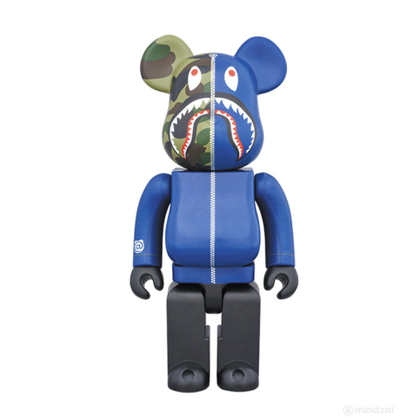 BE@RBRICK - 完売 BE@RBRICK BAPE LEGACY CAMO SHARK NAVY BAPE x BE@RBRICK 