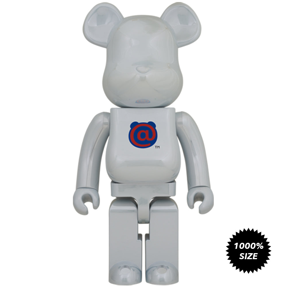 First Model (White Chrome Ver.) 1000% Bearbrick by Medicom Toy
