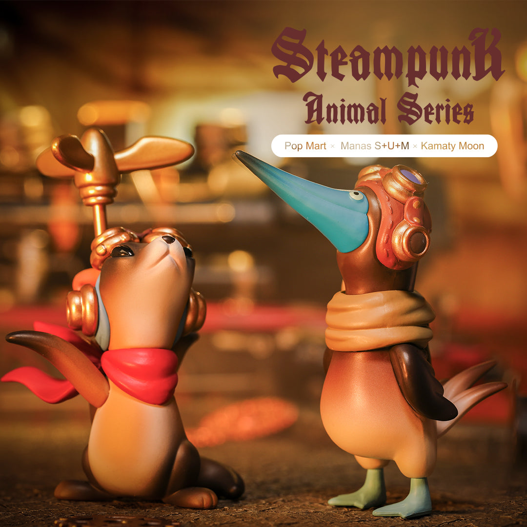 Steampunk Animal Blind Box Series by POP MART x Manas x Kamaty Moon