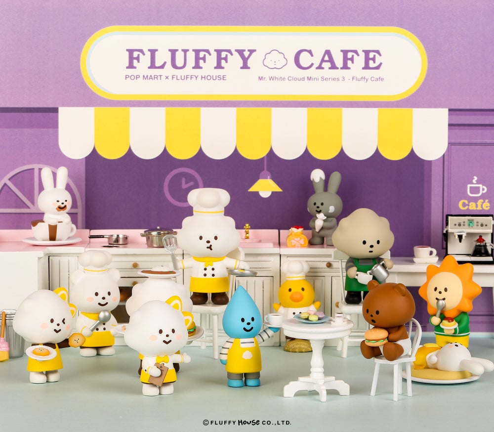 Mr. White Cloud Mini Series 3 Fluffy Cafe Edition by Fluffy House x POP MART