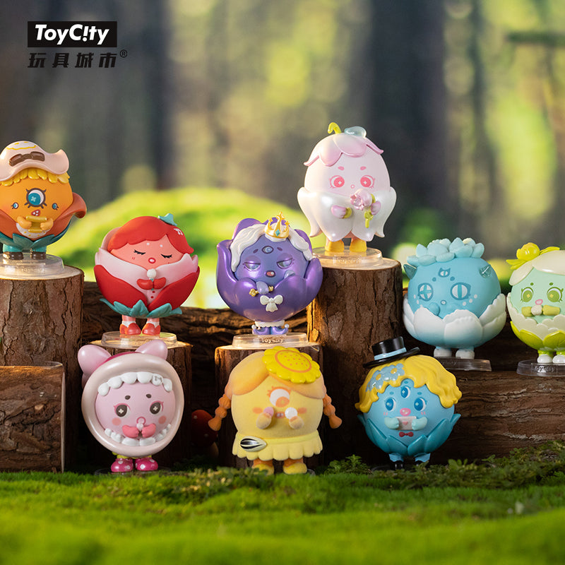 Pompon Monster Blossom Series Blind Box by Toy City