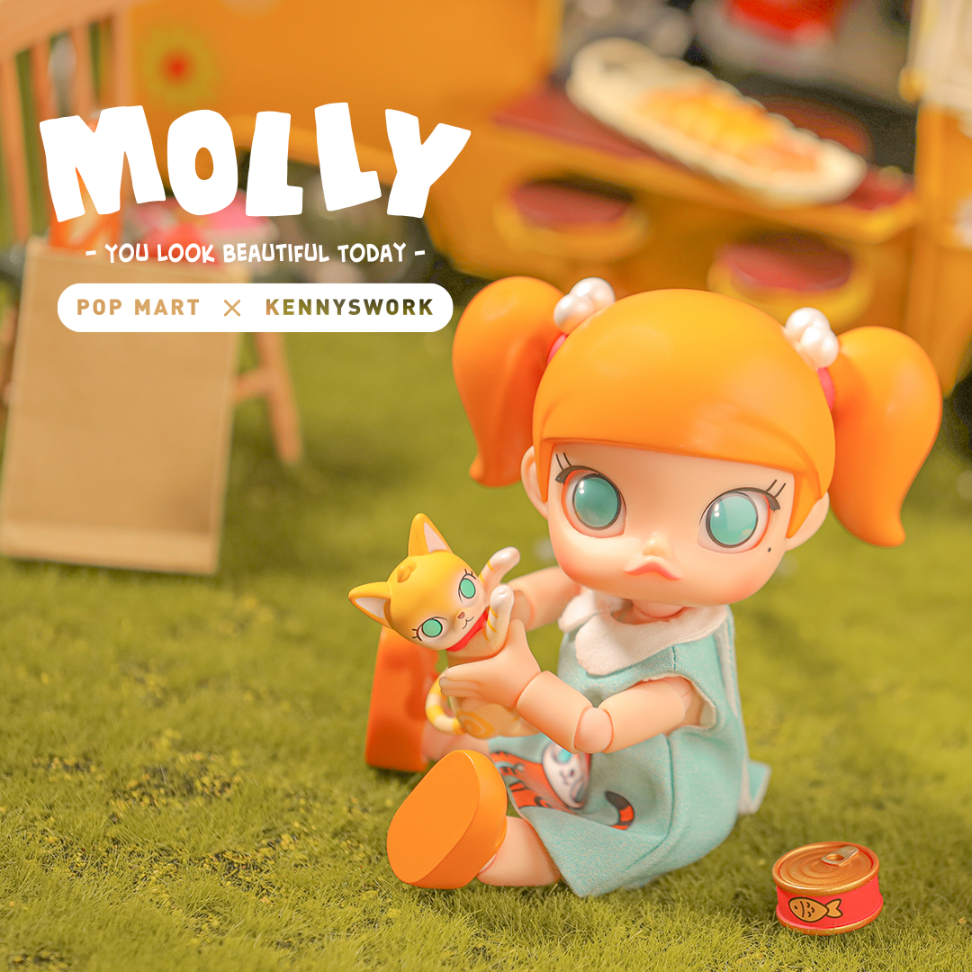Molly You Look Good Today BJD Art Toy Figure by Kennyswork x POP MART