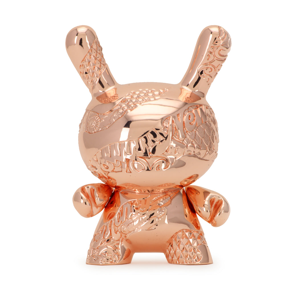 *Special Order* New Money Rose Gold Metal 5-Inch Dunny by Tristan Eaton x Kidrobot