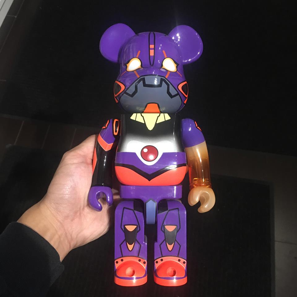 Evangelion First Unit EVA-01 Awakening 400% Bearbrick from Medicom Toy