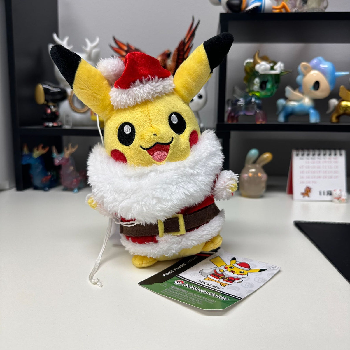 Pokemon Center Christmas Santa Holiday Pikachu Plush - 1