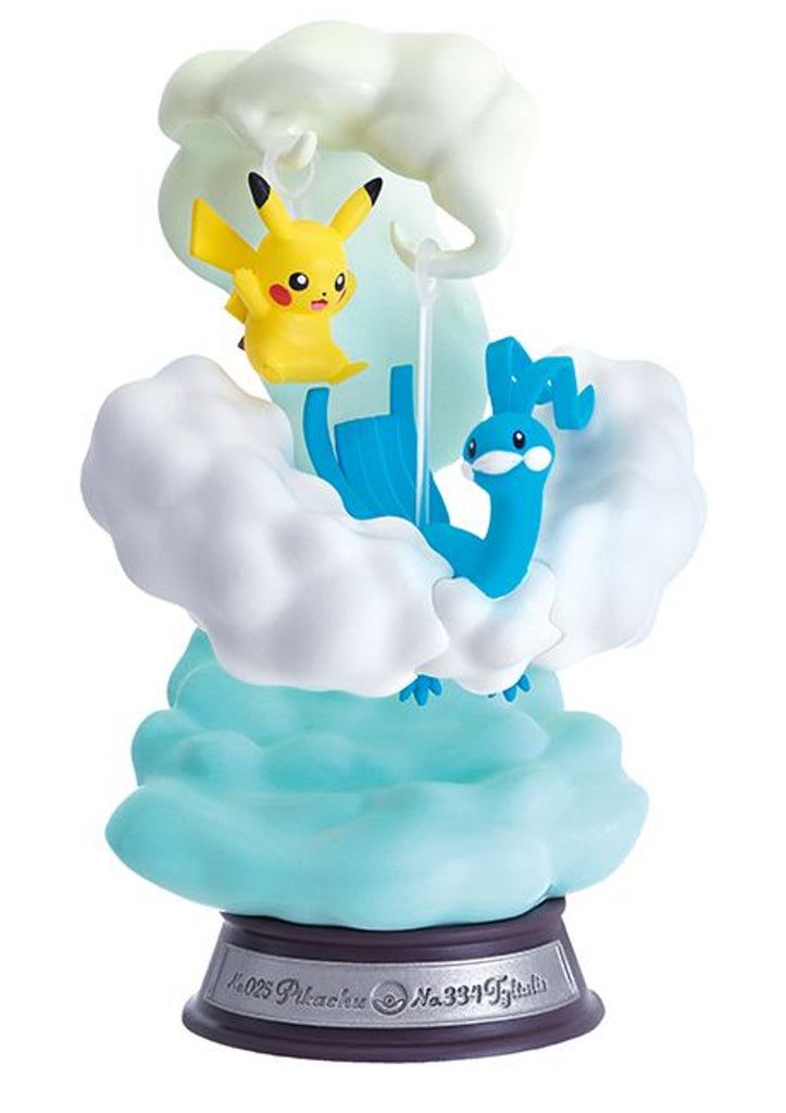 Pikachu and Altaria - Pokemon Swing Vignette by Re-ment - 1