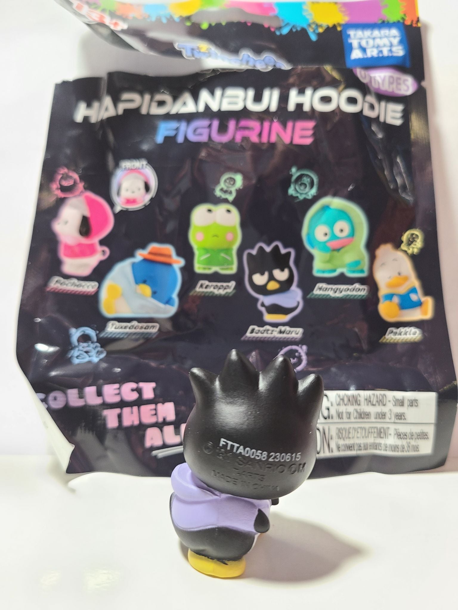 Badtz-Maru - Hapidanbui Hoodie Figurine by Takara Tomy Arts - 1