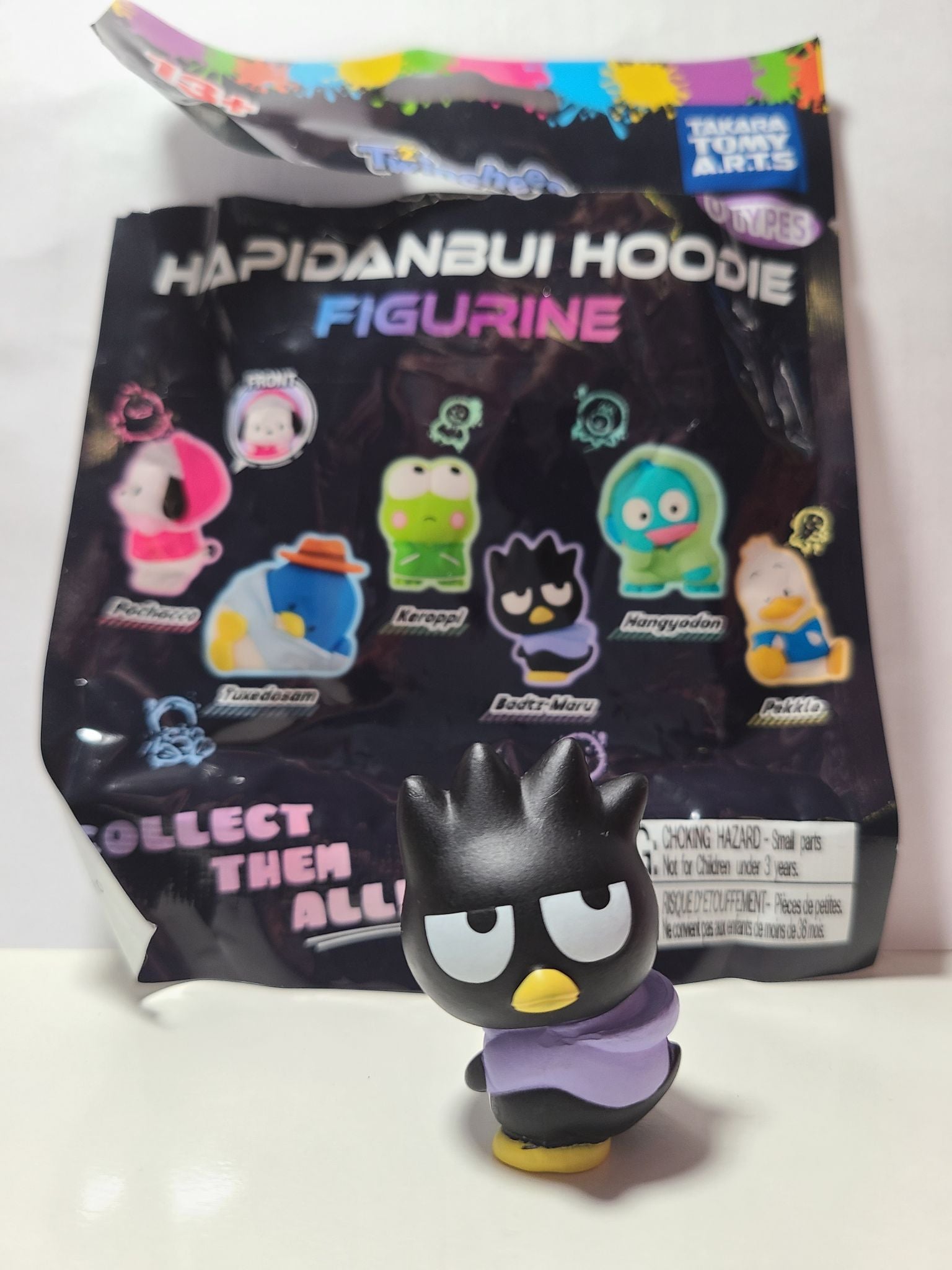 Badtz-Maru - Hapidanbui Hoodie Figurine by Takara Tomy Arts - 1