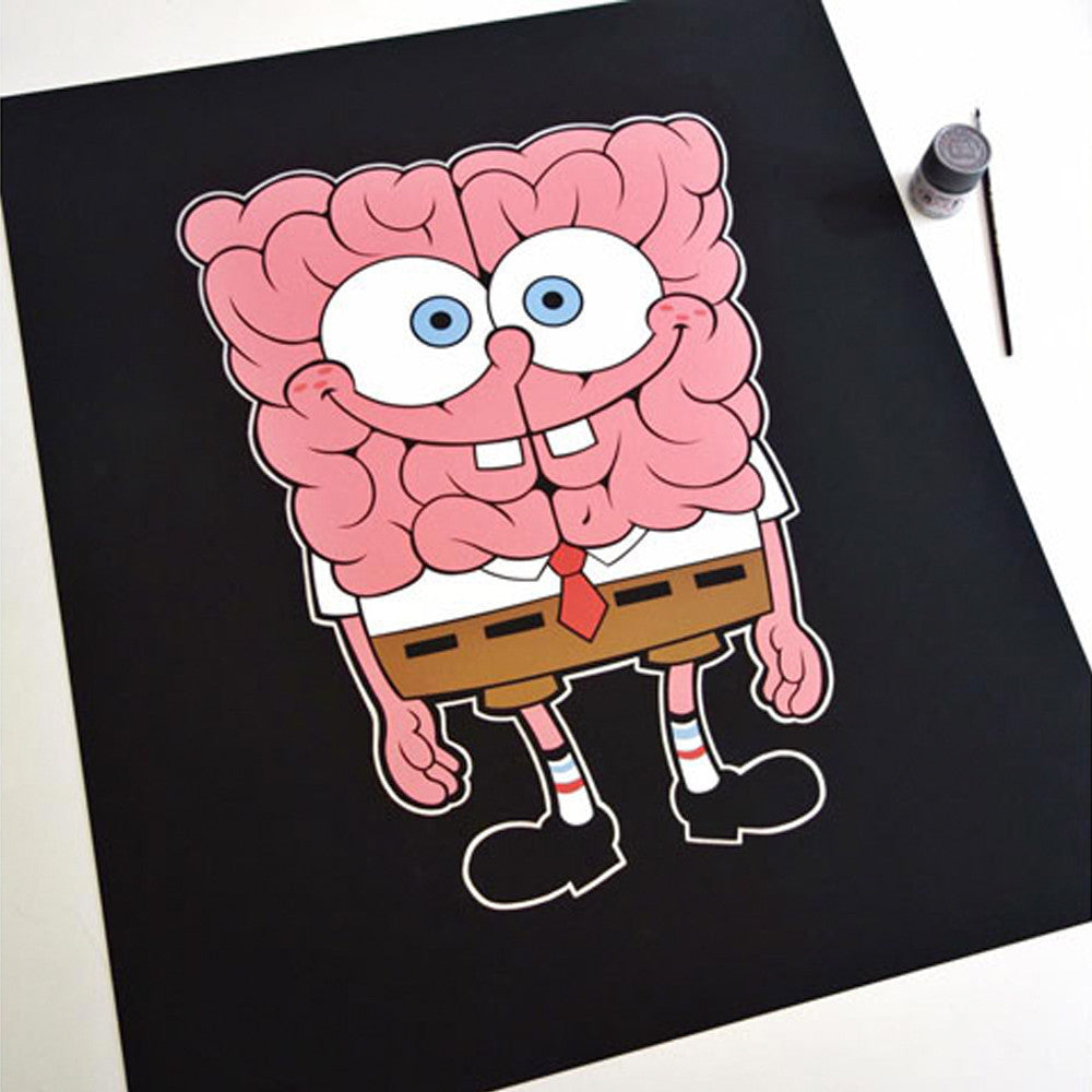 Emilio Garcia x JPS Sponge Brain Limited Edition of 50 Art Print
