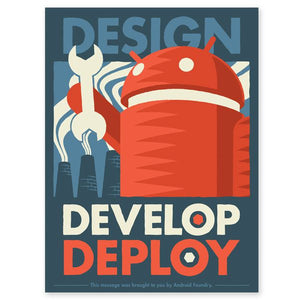 Design Develop Deploy 18" x 24" Print - Mindzai  - 2