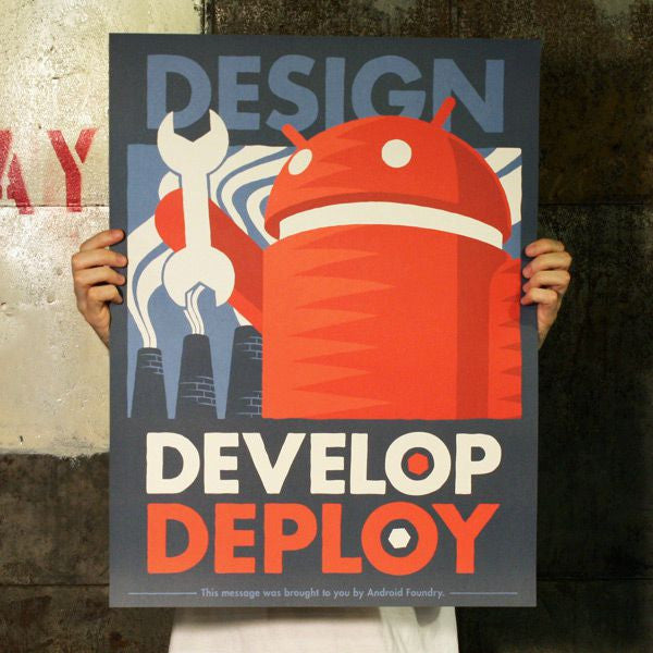 Design Develop Deploy 18&quot; x 24&quot; Print - Mindzai  - 1