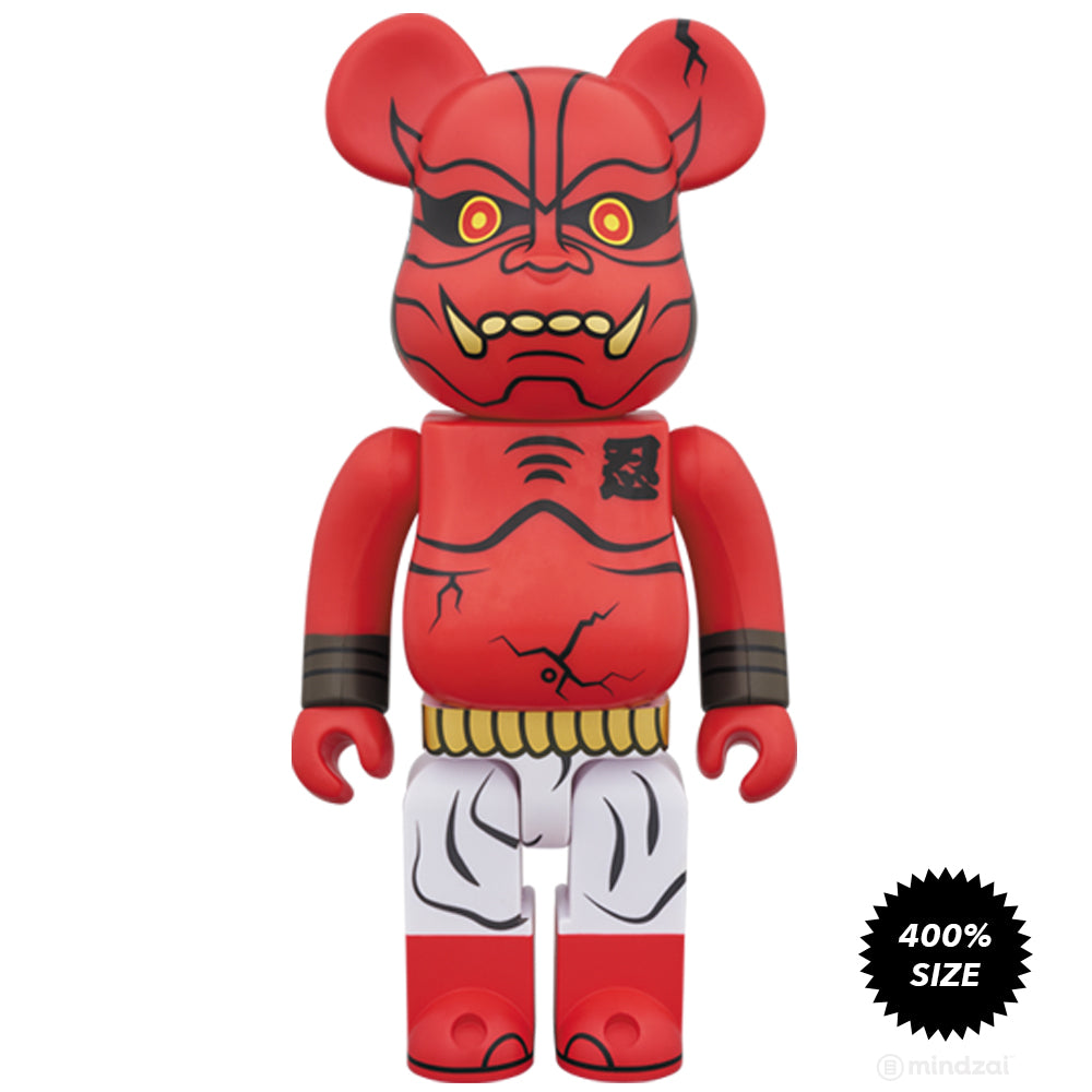 Akaoni Shinobu Red Demon 赤鬼忍 400% Bearbrick by Medicom Toy