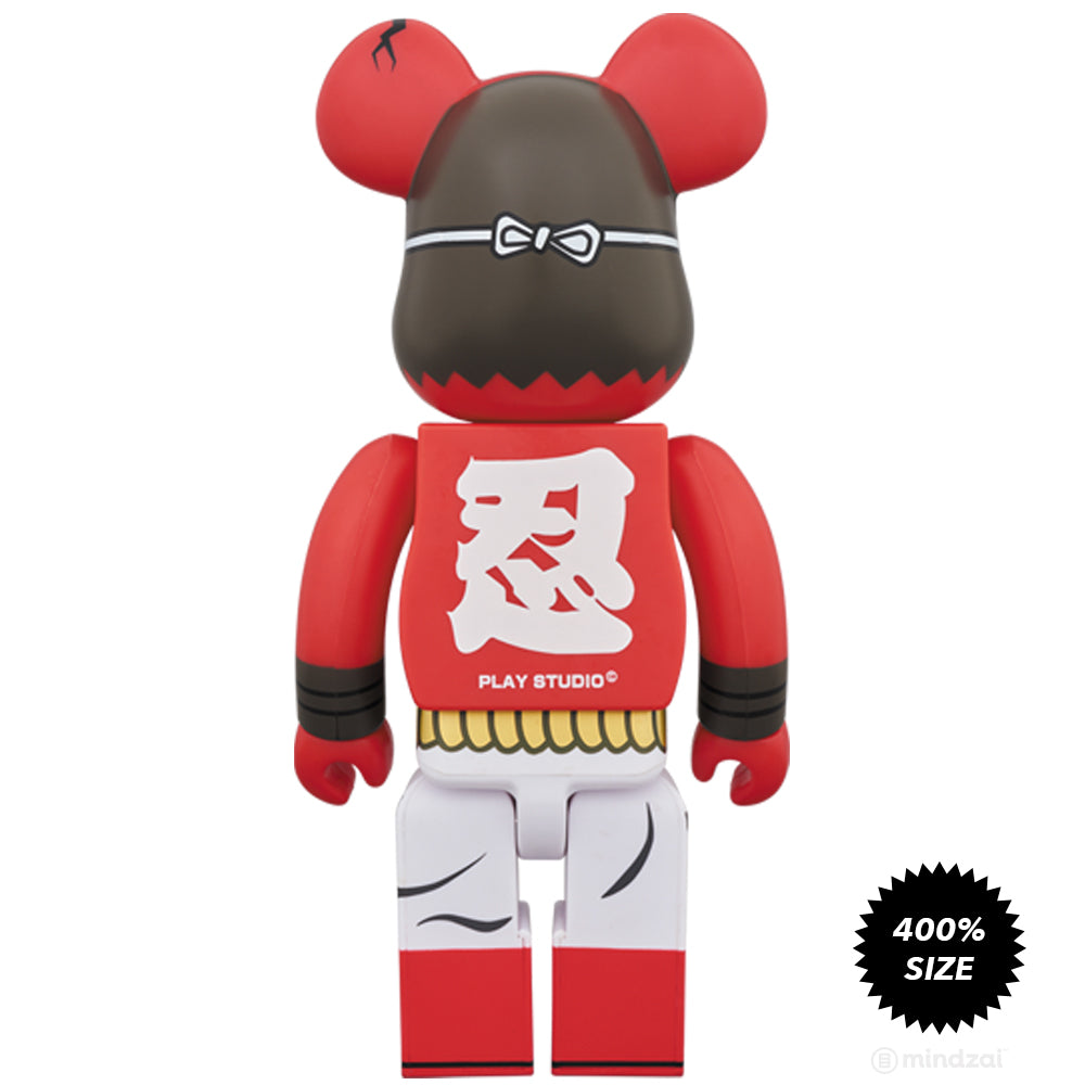 Akaoni Shinobu Red Demon 赤鬼忍 400% Bearbrick by Medicom Toy