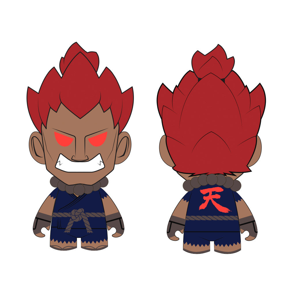 Street Fighter V Akuma Vinyl Toy Figure by Kidrobot x Capcom - Mindzai  - 1