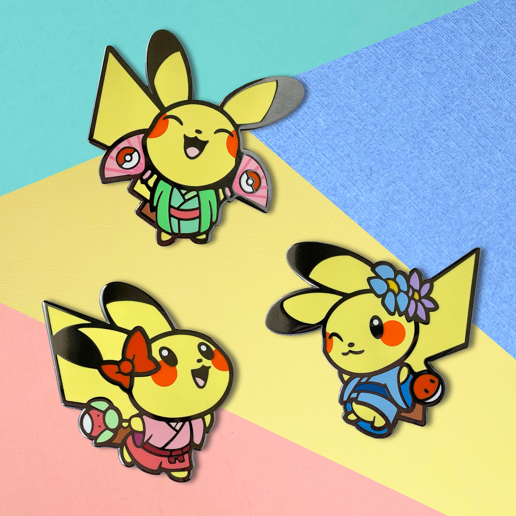 Hakama Pikachu Enamel Pin by Shumi Collective