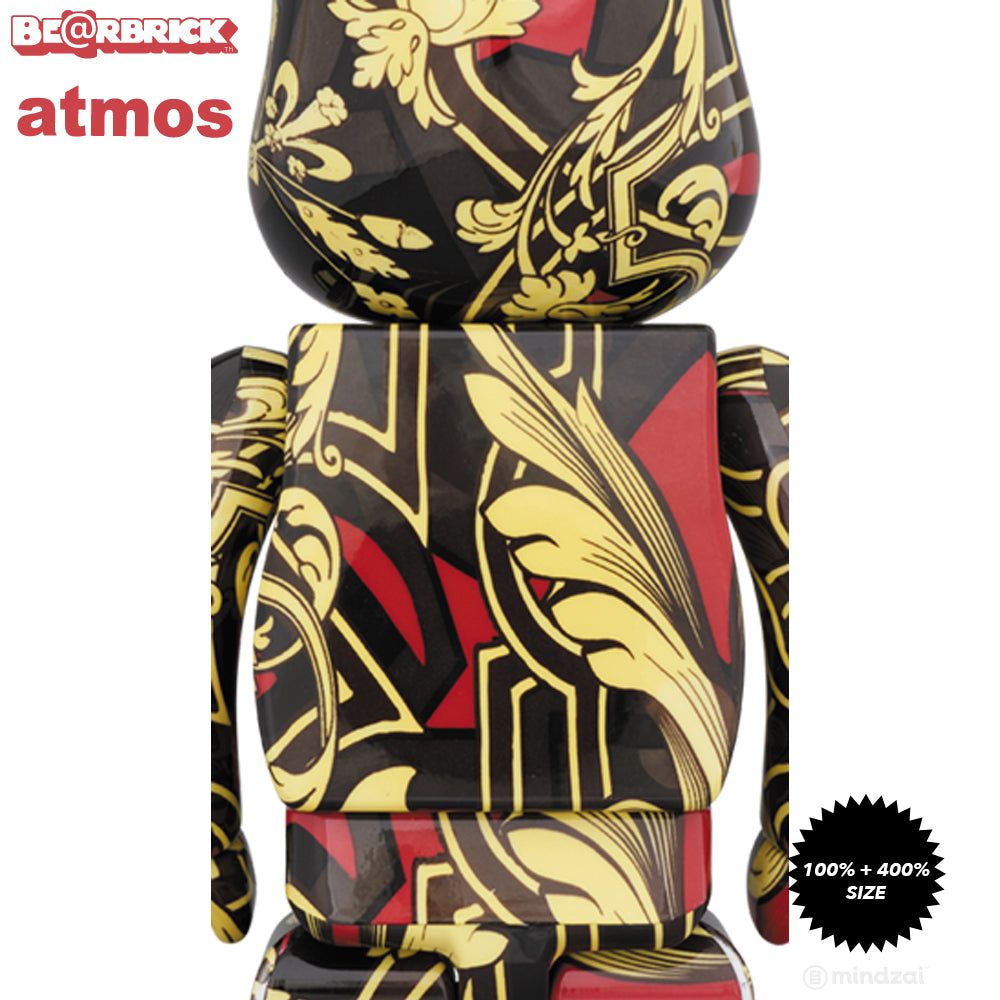 Atmos x Timberland Scarf 100% + 400% Bearbrick Set by Medicom Toy