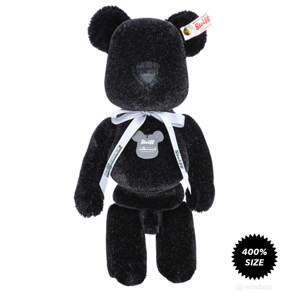 Bearbrick x Steiff Premium Teddy Bear Plush Toy - Black Edition - Pre-order - Mindzai 