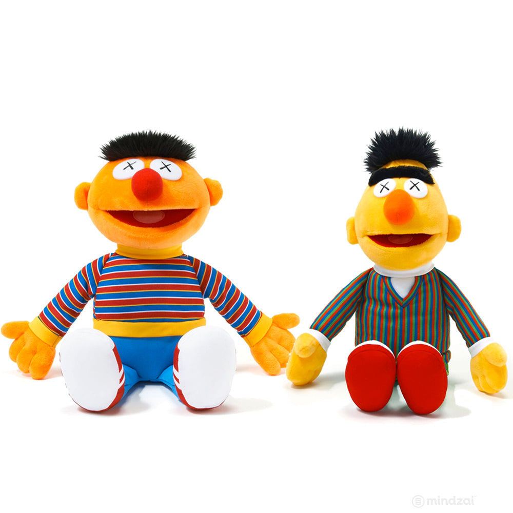 Bert and Ernie Set Kaws x Sesame Street x Uniqlo Plush Toy
