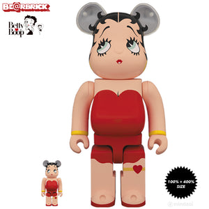 Betty Boop 100% + 400% Bearbrick Set by Medicom Toy