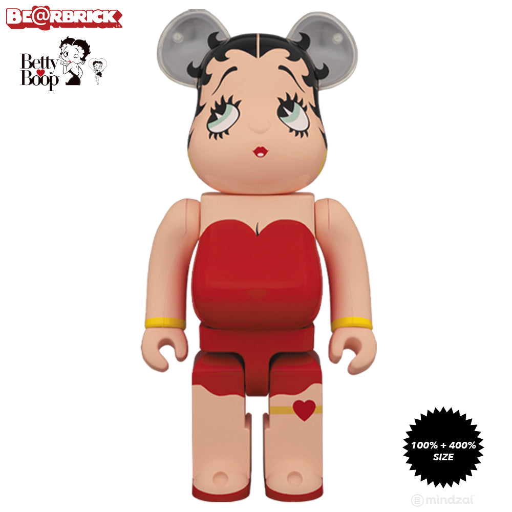 Betty Boop 100% + 400% Bearbrick Set by Medicom Toy