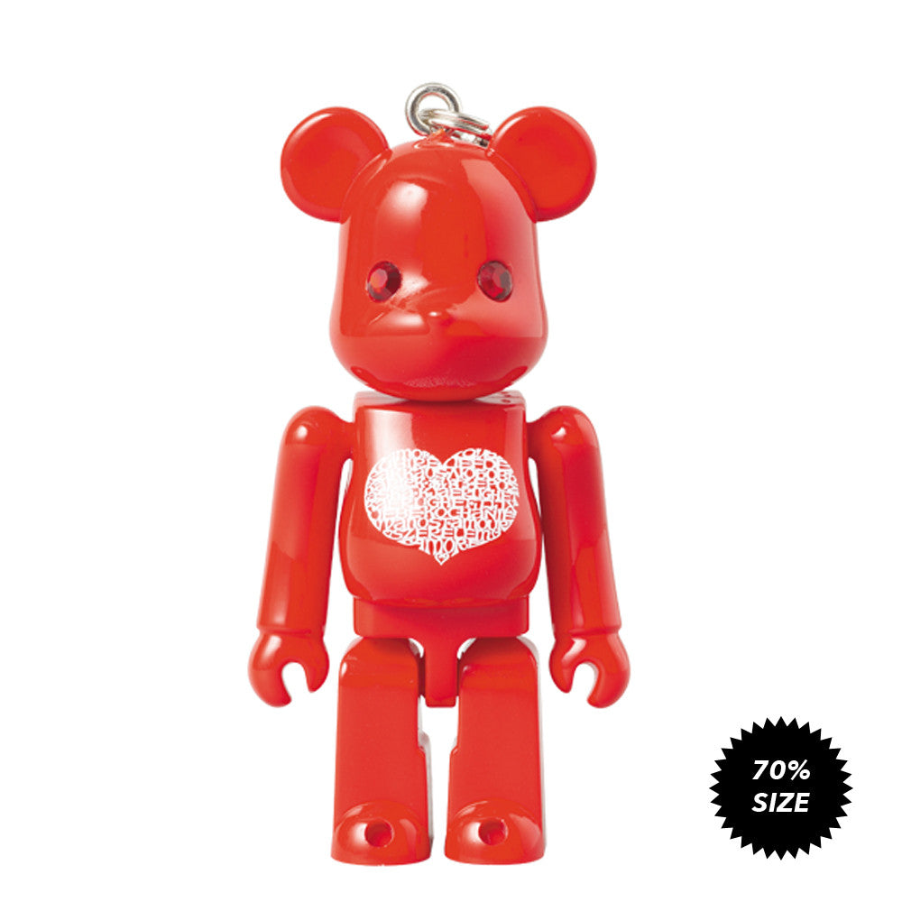 Happy Bearbrick Love 70% Bearbrick Charm by Alexander Girard *Tokyo Treasures* - Mindzai  - 1