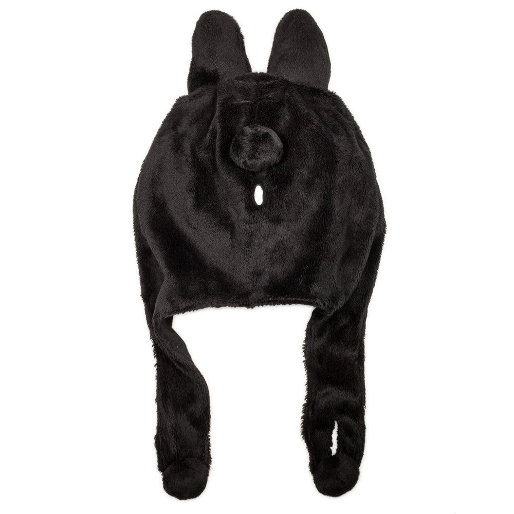 Labbit Black Plush Hat by Kidrobot - Mindzai  - 2