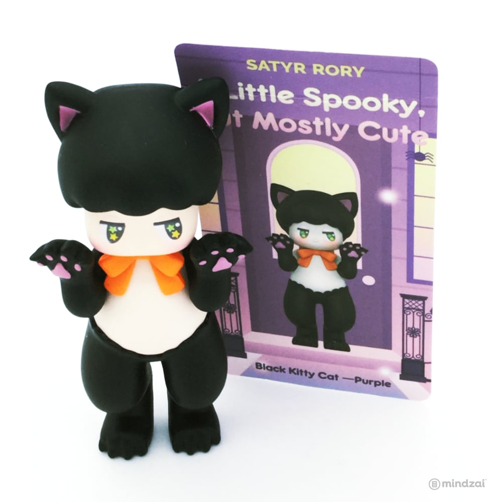 Satyr Rory A Little Spooky But Mostly Cute Series by Seulgie Lee x POP MART - Black Kitty Cat - Purple