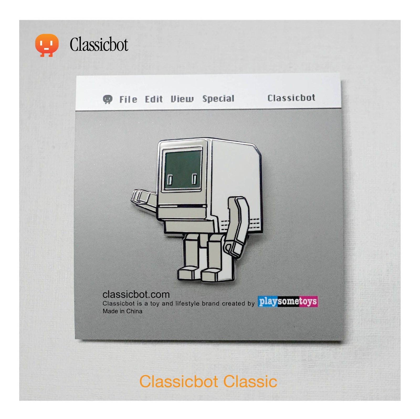 Classicbot Classic Enamel Pin by Classicbot