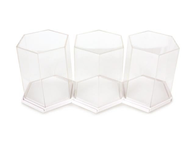 Hexagon Display Case White - Mindzai  - 2