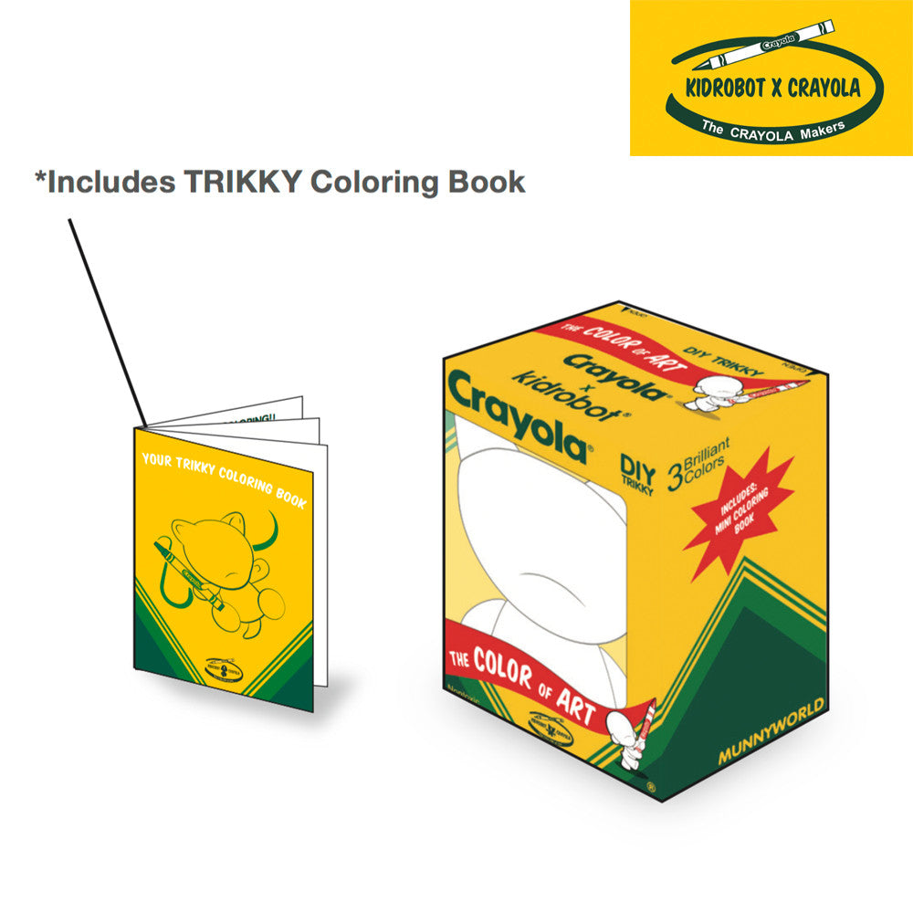 DIY Trikky 4-inch by Kidrobot x Crayola - Mindzai  - 1