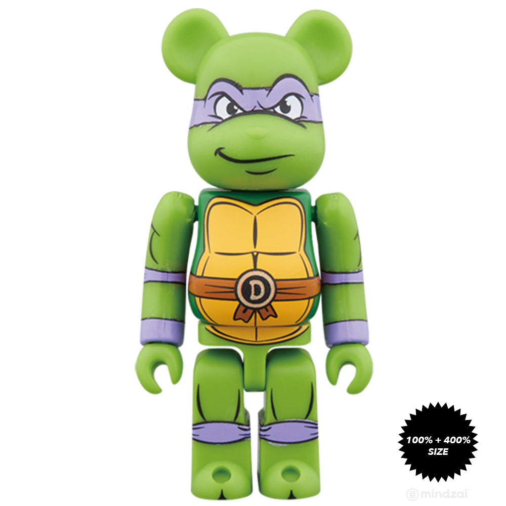 Donatello TMNT 100% and 400% Bearbrick Set